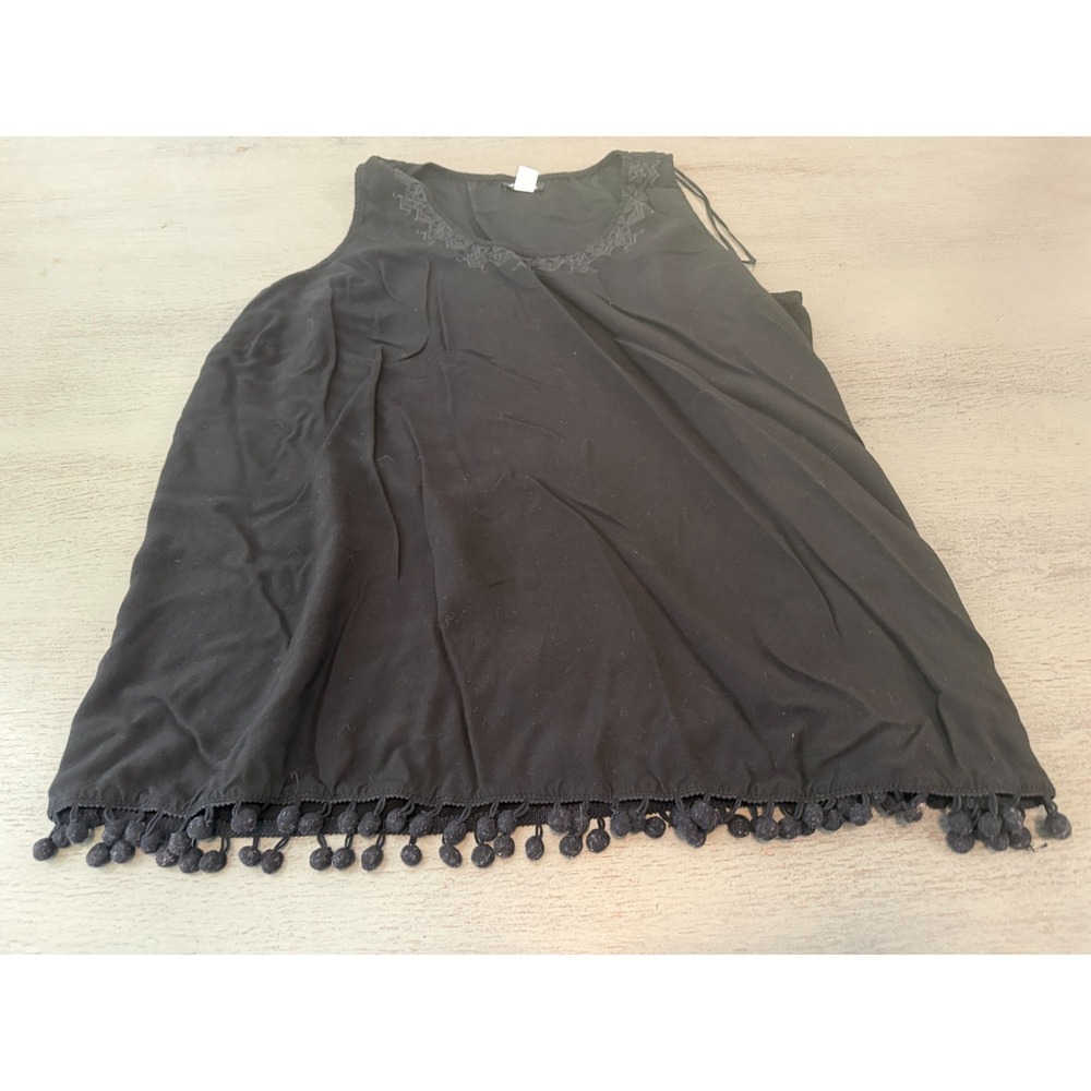 black EMMA plus size tank top shirt 2X XXL